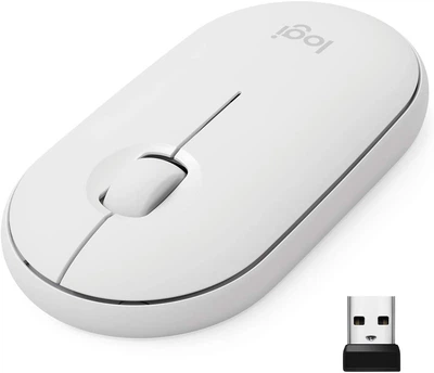 Миша Logitech Pebble White (910-005541)