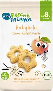 Freche Freunde — органическое детское печенье Полба, Яблоко и Ваниль, с 8 месяцев, 100 г