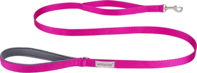 Smycz Amiplay Samba XL 150 cm Różowa (5907563277748)
