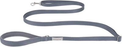 Регульований повідець Amiplay Samba Easy Fix XL 160 - 300 см Сірий (5907563277953)