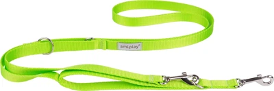 Регульований повідець Amiplay Samba 7 в 1 L 100 - 200 см Зелений (5907563278158)
