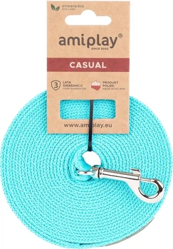 Тренувальний повідець Amiplay Samba L 5 м Бірюзовий (5907563301818)