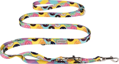Регульований повідець Amiplay BeHappy 8 в 1 L 200 - 400 см Donut (5907563305595)