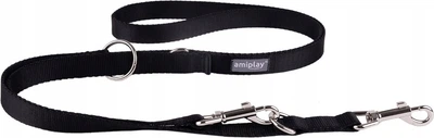 Регульований повідець Amiplay Popular 6 в 1 XL 100 - 200 см Чорний (5907563314412)