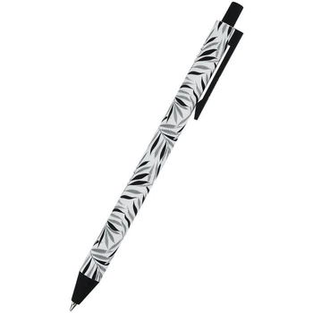 Ручка шариковая автоматическая Axent Black Leaves 0,5 мм синяя AB1092-07-A, 71610