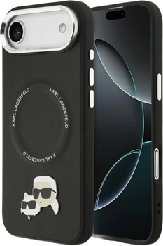 Etui Karl Lagerfeld Karl Pin MagSafe do Apple iPhone 17 Air Black (KLHMP17MPSMLRKLK)