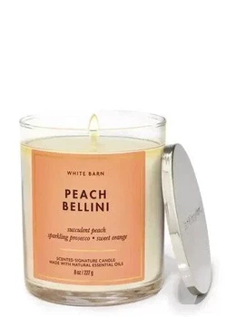 Ароматизированная свеча Peach Bellini White Barn 227г