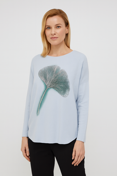 Стильный женский свитшот с принтом Oversize S-L (107)