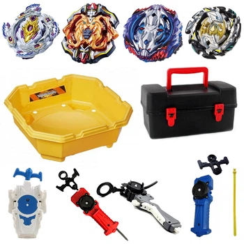 Бейблейд Набір 10 в 1 Beyblade Evo з Ареною та Луінор, Леопард, Геркулес, Форнеус + 4 Запуски + Кейс | Подарунковий Бокс 300152-1