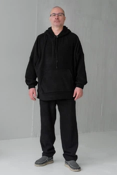 Спортивный мужской зимний костюм Olis-style Грей 70 Черный (ROZ660106484)