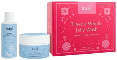 Набір косметики для догляду за тілом Hagi Have A Wholly Jolly Wash скраб для тіла Zimowe Otulenie 200 мл + гель для тіла Zimowe Otulenie 150 мл (5905910445468)