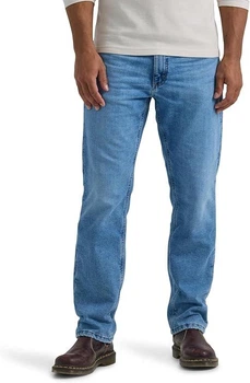 Мужские джинсы на флисе Lee Mens Legendary Relaxed Straight Jean 33х30 Coast-gray Fleece-lined (112357821)