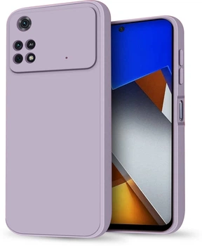 Силиконовый чехол HardCorner Xiaomi Poco M4 Pro 4G (с микрофиброй) Lilac (35429-3B)