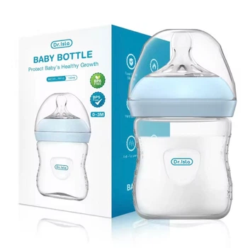 Пляшечка для годування Dr.Isla Baby Bottle 150 мл, 0–3 міс, синя