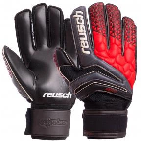 Перчатки вратарские с защитой пальцев REUSCH FB-915 размер: 10 Цвет: Серый-красный