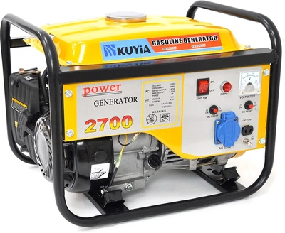 Генератор бензиновый Kuyia TM1000CL, однофазный, 110-240В, 50 Гц, 0.9-1 кВт, обьем 5.2 л (YT20453)