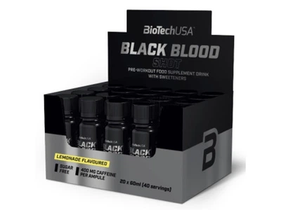 Передтренувальний комплекс шоти BioTechUSA Black Blood Shot 20*60 мл lemonade