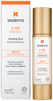 Флюїд для обличчя Sesderma С-Vit Radiance Glowing зволожуючий 50 мл (8470003406581)