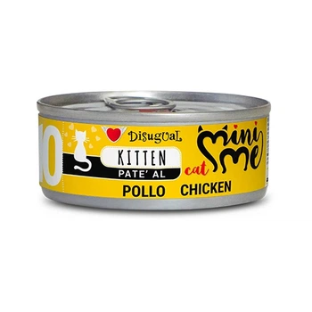 Вологий корм для кошенят Безгютеновий Паштет з Курки Disugual Mini Me Kitten 96% Protein Chicken 85 г