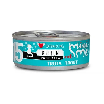 Вологий корм для кошенят Безгютеновий Паштет з Форелі Disugual Mini Me Kitten 96% Protein Trout 85 г