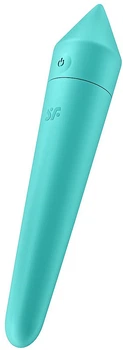 Віброкуля Satisfyer Ultra Power Bullet 8 Turquoise 13.6 х 2.6 см Блакитна (4061504007748)
