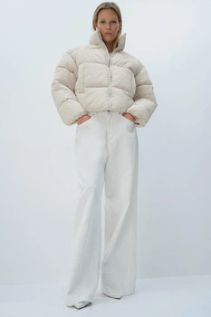 Куртка демісезонна жіноча H&M 210379-4 S(165/88) молочний (2103790003)