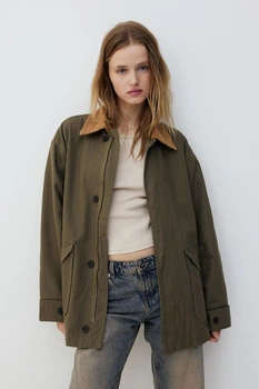 Куртка демісезонна жіноча H&M 211004-4 M(170/96) зелений (2110040004)