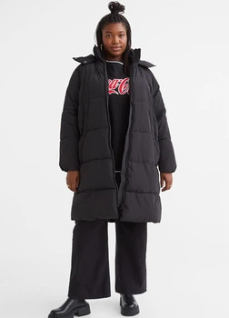 Куртка демісезонна жіноча H&M 202436-4 4XL(175/152) чорний (2000005011238)