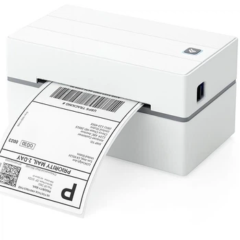 Термопринтер этикеток MUNBYN ITPP130B Bluetooth 4×6, 203 dpi, для малого бизнеса и офиса, белый