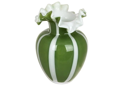 Стеклянная ваза Lime Fiore (ручная работа) D14*22 см (992-428)