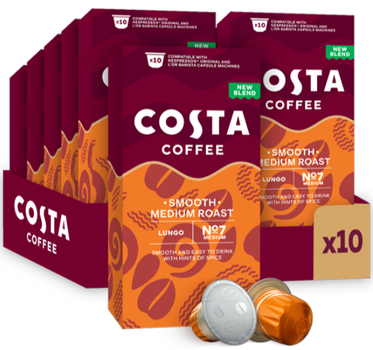 Кава в капсулах Nespresso Costa "Smooth Medium" Aluminium 10 капсул