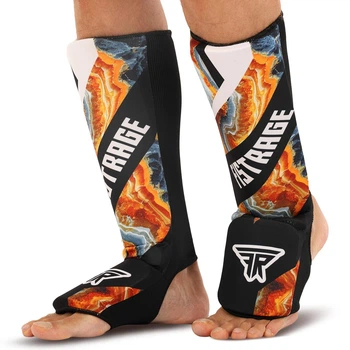 Защита голени и стопы чулочного типа Fistrage Fight Gear 7924 размер L Black-Multicolor