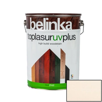 Лазурь для дерева Belinka Toplasur UV Plus 11 белая 10л