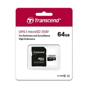 Карта памяти Transcend 64GB microSDXC class 10 UHS-I U1 High Endurance (TS64GUSD350V) (341548)