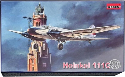 Немецкий бомбардировщик Heinkel He-111C Сборная пластикова модель в масштабе 1:72 Roden