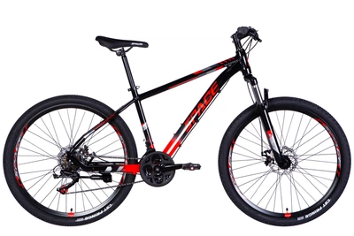 Велосипед Space AL 27.5" MERCURY AM DD FR 17" 2026 Черно-красный (OPS-SP-27.5-076)