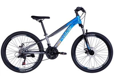 Велосипед Space ST 24" MARS AM DD FR 11" 2026 Сине-серый (OPS-SP-24-061)