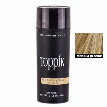 Камуфляж для волосся Toppik Hair Building Fibers Medium blonde пудра 27,5 г