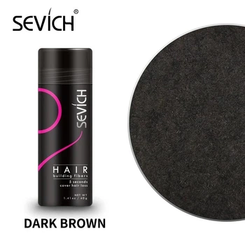 Камуфляж для волосся Sevich Dark brown креатинові волокна 40 г