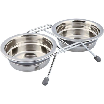Підставка з мисками для собак та кішок Trixie 0,25л +2 миски/ø11см 25230