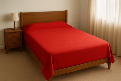 Простирадло SoundSleep 120093246 220х240 см фланель червоний