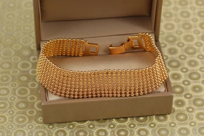 Браслет Xuping Jewelry Манжета 18,5 см золотистий