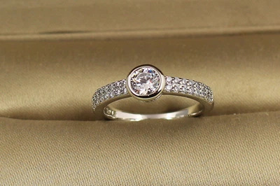Кольцо Xuping Jewelry Обещание р 16 серебристое