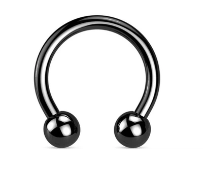 Циркуляр (подкова) с внешней резьбой Asteel для септума, уха, брови, носа (1,2 мм 10 мм)