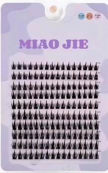 Кластерные накладные ресницы MIAO JIE с корейским єффектом лучей 160 шт