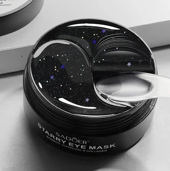 Патчі для очей Sadoer Bamboo Charcoal Starry Sky Eye Mask із Бамбуковим вугіллям 60 шт