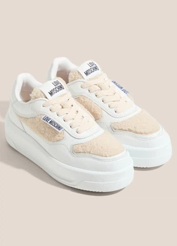 Женские белые кроссовки MOSCHINO Love 39 (JA15295H0NJU110A-39