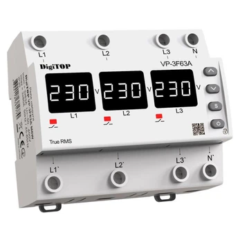 Реле напряжения трехфазное DigiTOP VP-3F63A M6W