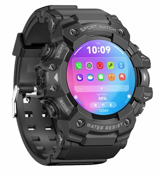 Тактичний смарт годинник Military Watch LC 21 Black компас, ліхтарик, дзвінки, IP68