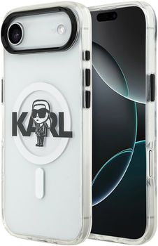 Etui Karl Lagerfeld IML Karl Sketch Logo MagSafe do Apple iPhone 17 Air Transparent (KLHMP17MHGKIGKBT)